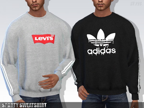  The Sims Resource: Sporty Sweatshirt by Pinkzombiecupcakes