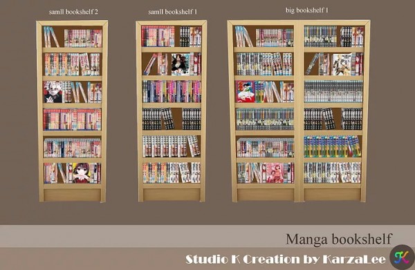  Studio K Creation: Manga bookshelf set