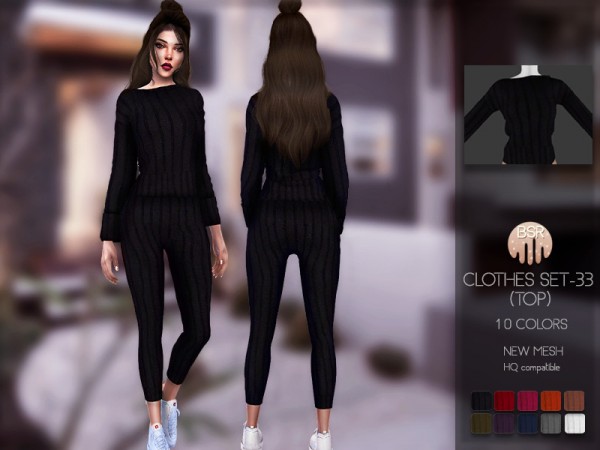  The Sims Resource: Clothes SET 33  Top by busra tr