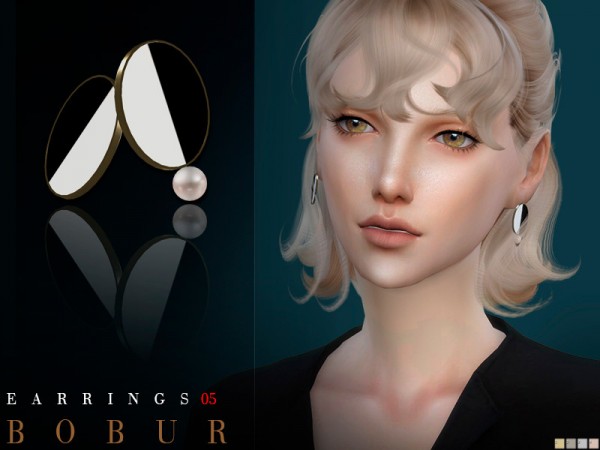  The Sims Resource: Earrings 05 by Bobur