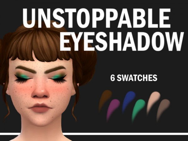  The Sims Resource: UNSTOPPABLE Eyeshadow by taffeite