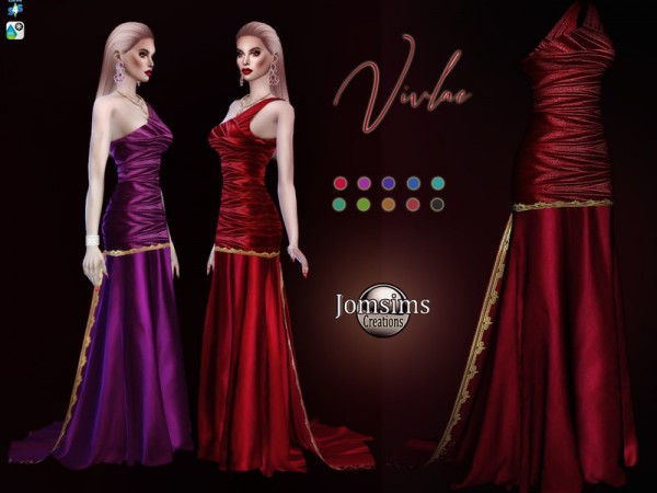  The Sims Resource: Vivlae dress by jomsims