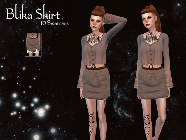  The Sims Resource: Blika Skirt by Reevaly