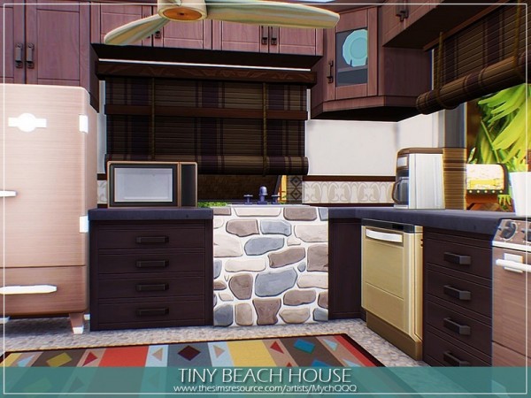  The Sims Resource: Tiny Beach House by MychQQQ