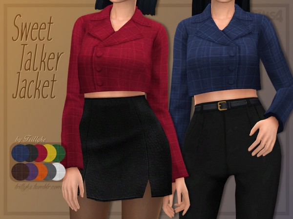  The Sims Resource: Sweet Talker Jacket by Trillyke