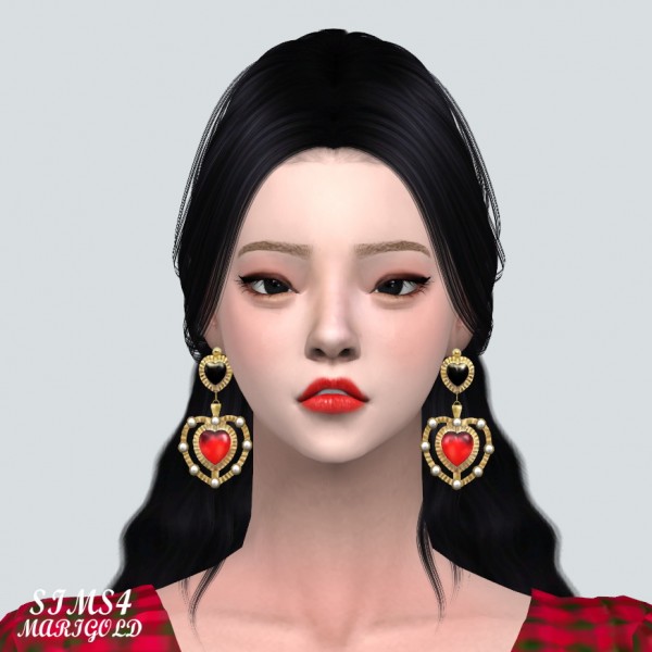  Sims 4 Marigold: 22 Heart Earring
