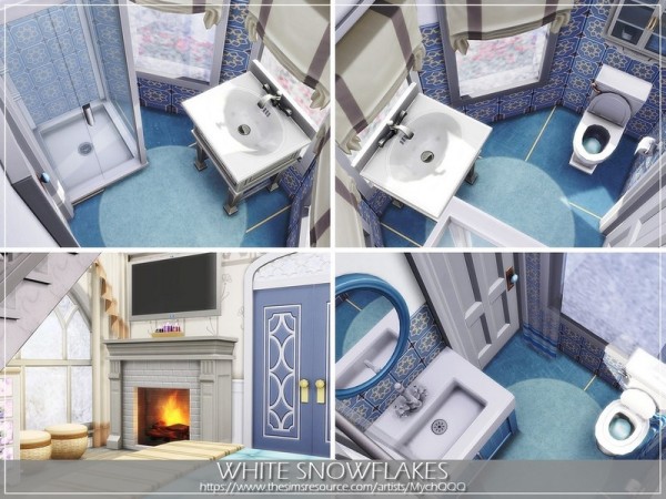  The Sims Resource: White Snowflakes by MychQQQ