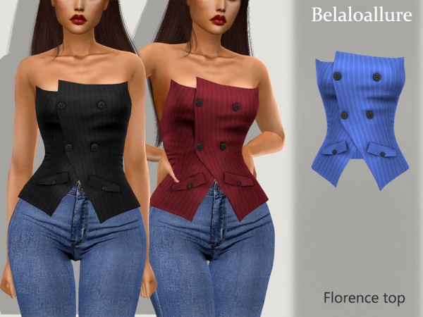  The Sims Resource: Florence top by belal1997
