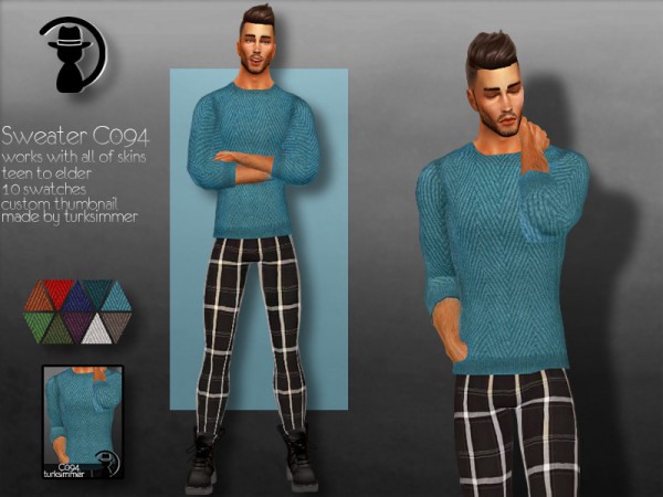  The Sims Resource: Sweater C094 by turksimmer