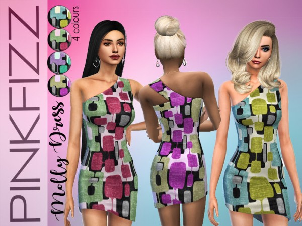  The Sims Resource: Molly Dress by Pinkfizzzzz