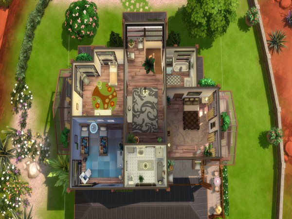  The Sims Resource: Suburban Desert Dream House by LJaneP6