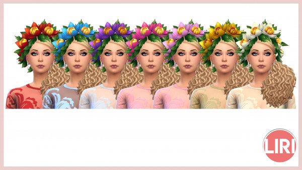  Mod The Sims: Flower Crown by Lierie