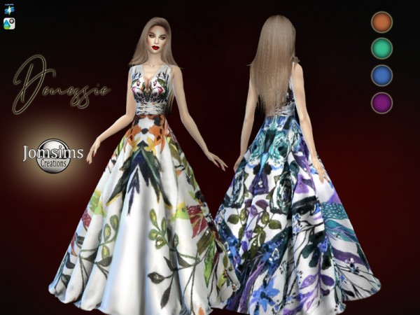  The Sims Resource: Denessie dress by jomsims