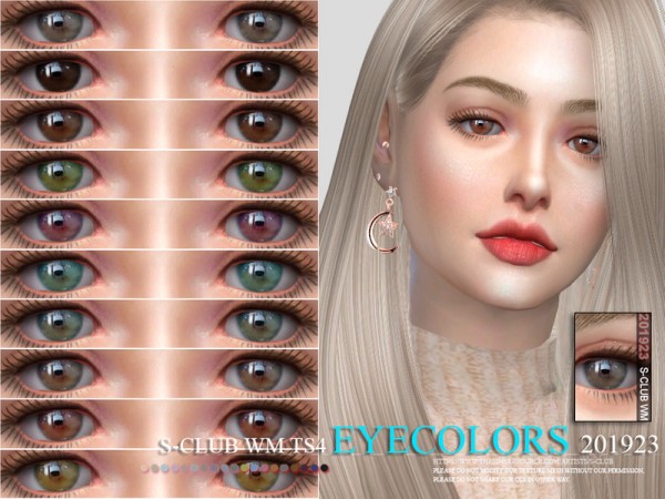  The Sims Resource: Eyecolors 201923 by S Club