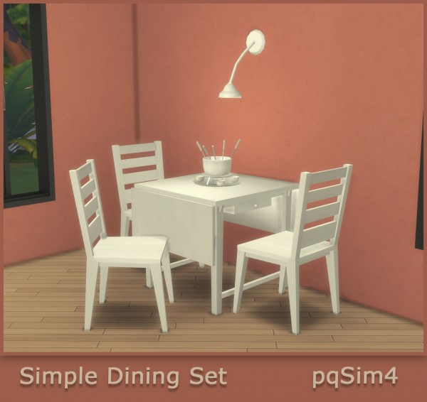 PQSims4: Simple Dining Set