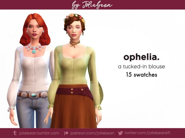  Joliebean: Ophelia top