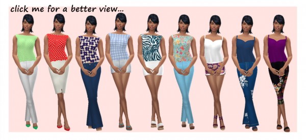  Sims 4 Sue: Cropped Camisole