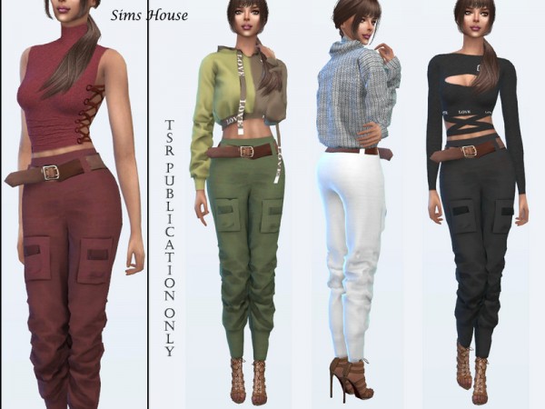  The Sims Resource: Womens Cargo Pants by Sims House