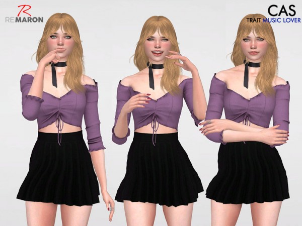  The Sims Resource: Pose for Women   CAS Pose   Set 3 by remaron