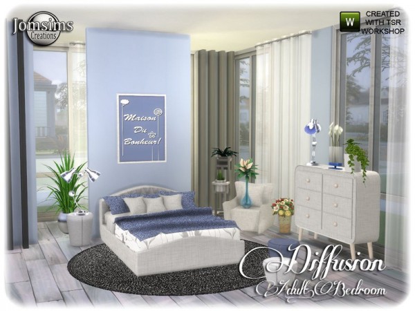  The Sims Resource: Diffusion bedroom by jomsims