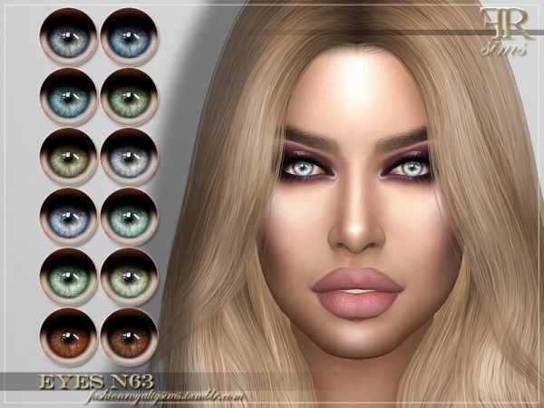  The Sims Resource: Eyes N63 by FashionRoyaltySims