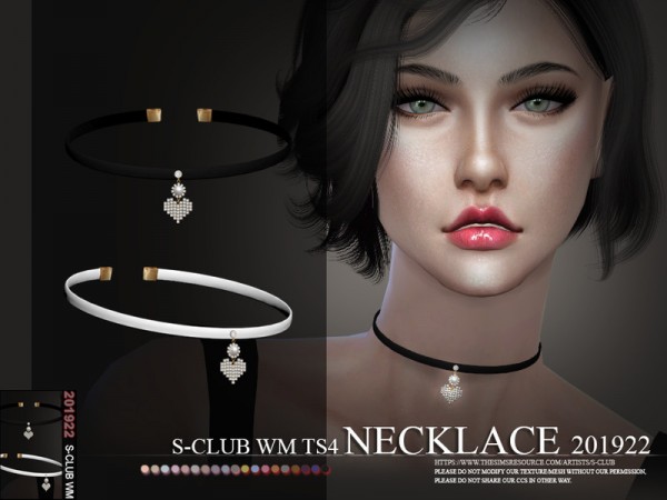  The Sims Resource: Necklace 201922 by S Club