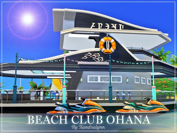  The Sims Resource: Beach Club Ohana by Xandralynn