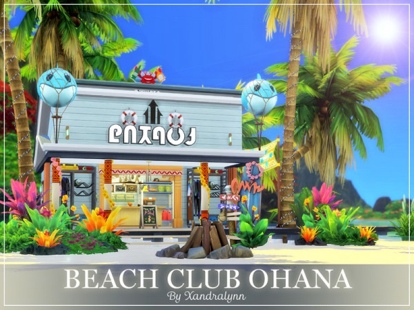  The Sims Resource: Beach Club Ohana by Xandralynn