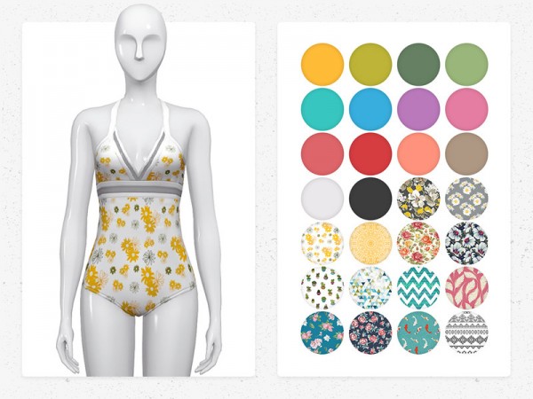  The Sims Resource: Silene Swimsuit by Nords