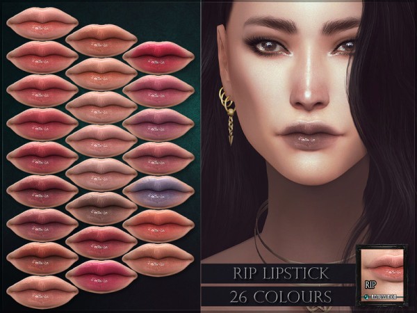  The Sims Resource: RIP Lipstick by RemusSirion