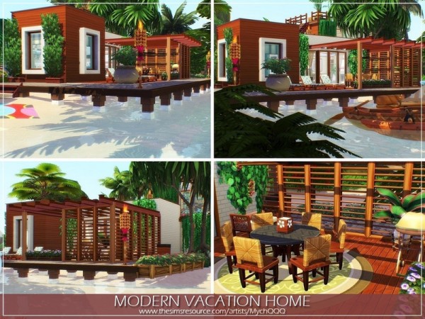  The Sims Resource: Modern Vacation Home by MychQQQ