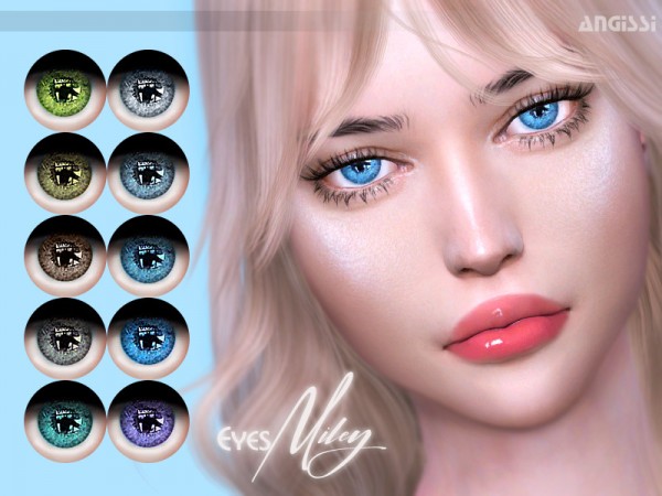  The Sims Resource: Eyes Miley by ANGISSI