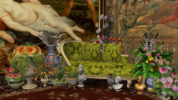  Regal Sims: Antique Chaise