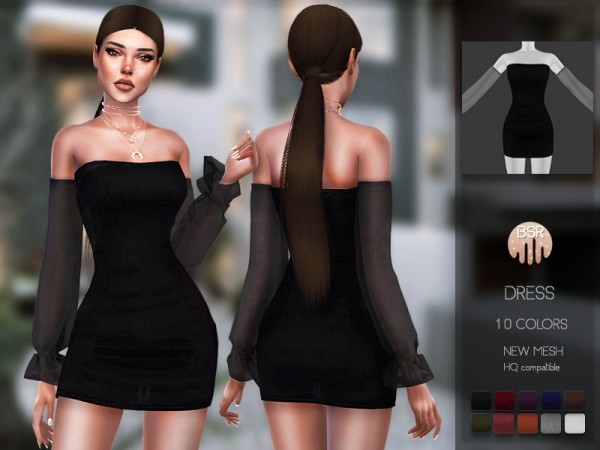  The Sims Resource: Dress BD136 by busra tr