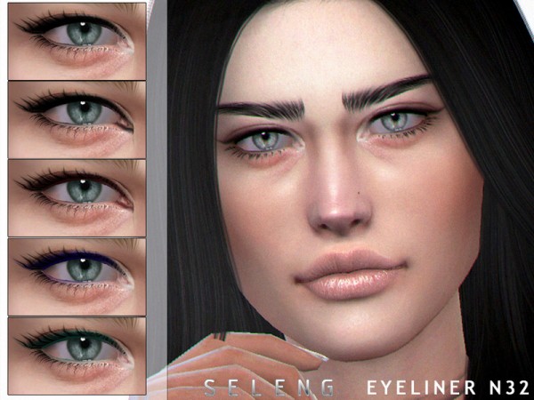  The Sims Resource: Eyeliner N32 by Seleng
