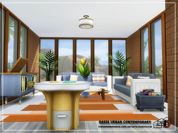  The Sims Resource: Oasis Urban contemporary house by Danuta720