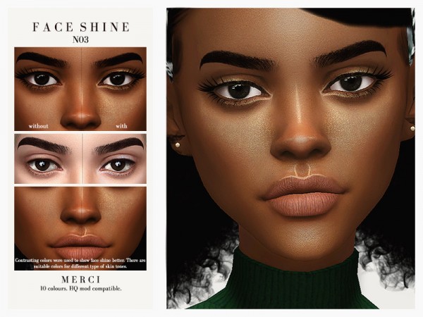  The Sims Resource: Face Shine N03 by Merci