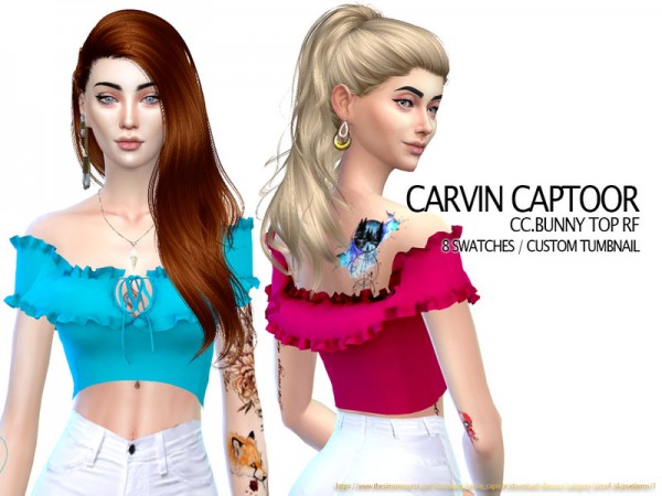  The Sims Resource: Bunny Top RF by carvin captoor