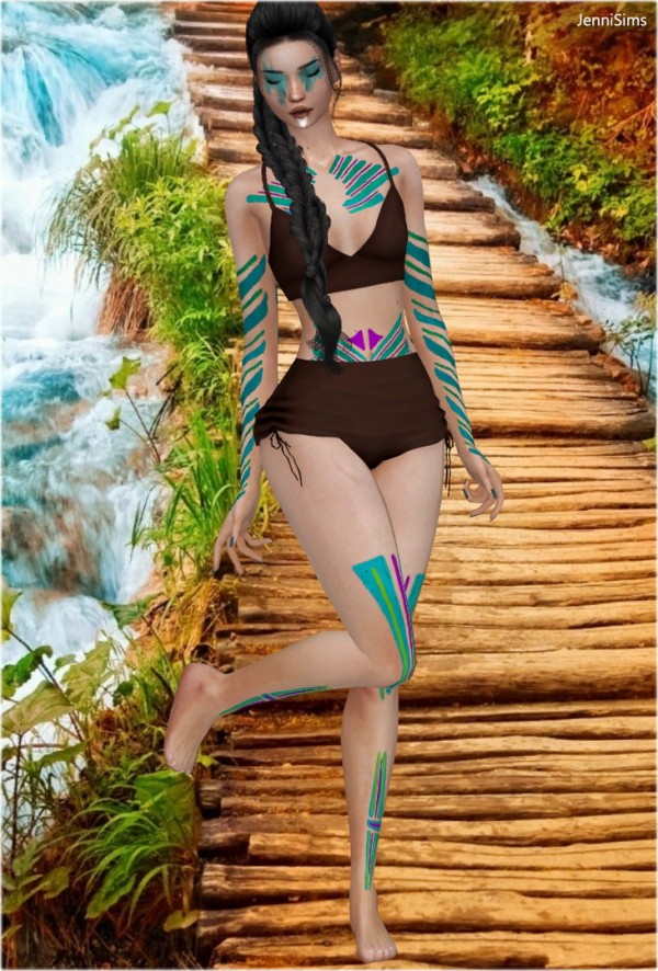  Jenni Sims: Collection Acc Spirits Of Natives Eye Shadow and Tattoos