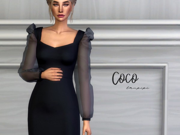  The Sims Resource: Coco Dress by laupipi