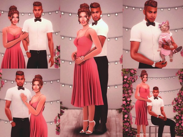  The Sims Resource: Prom Night Pose Pack by KatVerseCC