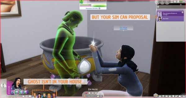  Mod The Sims: Proposal or Marry NPC Ghost by Nova JY