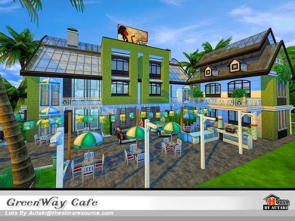  The Sims Resource: Green Way Cafe by Autaki