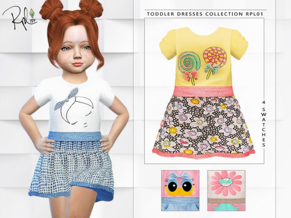  The Sims Resource: Toddler Dresses Collection RPL01 by RobertaPLobo