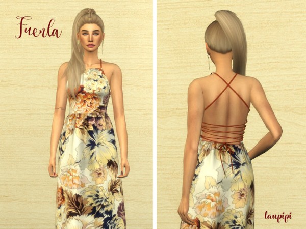  The Sims Resource: Fuenla Dress by laupipi