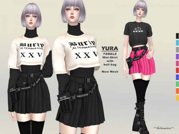  The Sims Resource: YURA   Mini Skirt by Helsoseira