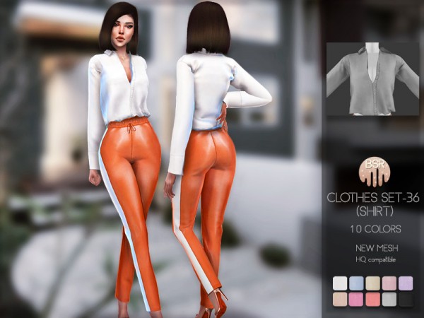  The Sims Resource: Clothes SET 36 Shirt by busra tr