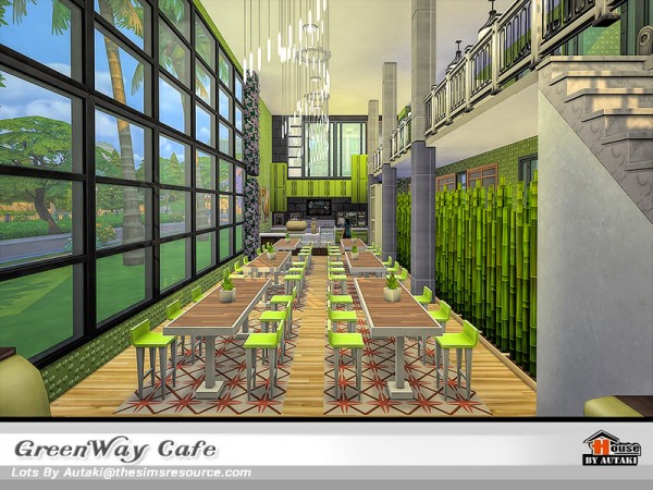  The Sims Resource: Green Way Cafe by Autaki