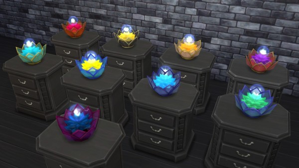  Mod The Sims: Luminous ball in lotus flower by Serinion