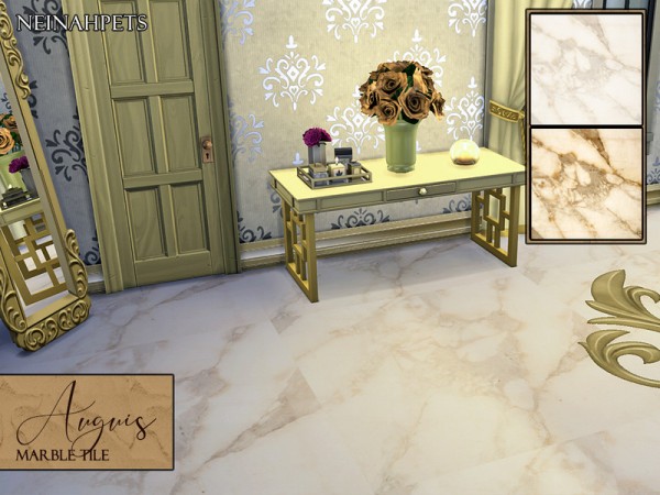  The Sims Resource: Auguis Marble Tile Flooring by neinahpets